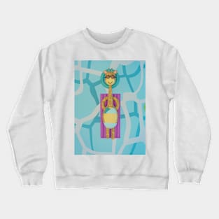 relaxed giraffe Crewneck Sweatshirt